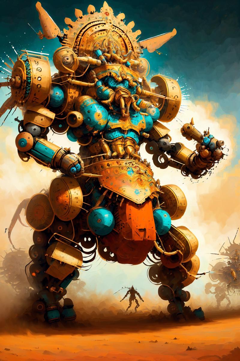 02194-3492640630-MahabharataPunkAI battle mech.png